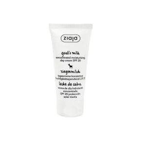 Crema facial hidratante concentrada de día SPF 20 con leche de cabra