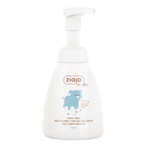 Espuma limpiadora infantil para rostro, manos y cuerpo Línea Baby