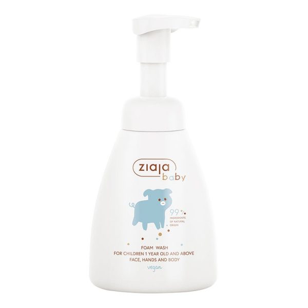 Espuma limpiadora infantil para rostro, manos y cuerpo Línea Baby